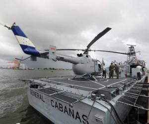 El Buque Patrullero de alta mar General Trinidad Cabañas llegó este viernes al muelle de cabotaje de la Empresa Nacional Portuaria (ENP), en Puerto Cortés, zona norte de Honduras.