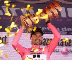Tom Dumoulin se convirtió este domingo el ganador del Giro de Italia (Foto: Agencia AFP)