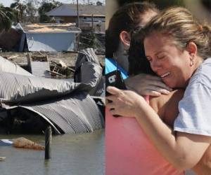 Varios carros fueron aplastados por los árboles que cayeron por los fuertes vientos. Fotos: AFP