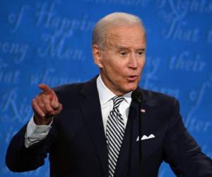 Biden encaró a Trump durante el primer debate presidencial. Foto: AFP.