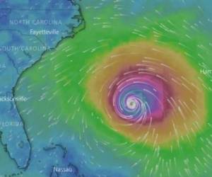Las autoridades prevén que el ciclón de categoría 4 se intensifique aún más en las próximas 24 horas. Foto Windy