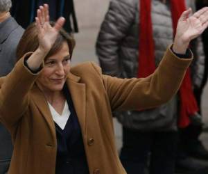 La presidenta del parlamento catalán Carme Forcadell quedó en libertad bajo fianza. Foto AFP