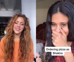 Shakira decidió hacer dueto a la joven influencer. Foto: Captura de video.