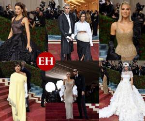 Unas en pareja y otras solitarias, pero con espectaculares atuendos que han dejado a todos boquiabiertos. Aquí los detalles de los looks que usaron las Kardashian-Jenner en la Met Gala 2022.