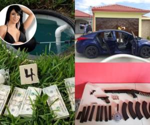 La exrepresentante de Miss Honduras Internacional 2012 fue detenida junto a su esposo en posesión de una fuerte cantidad de dinero y de armas en San Pedro Sula.