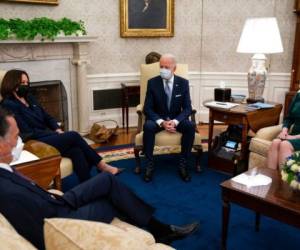 No se logró ningún convenio durante la sesión de unas dos horas, la primera de Biden con legisladores en la Casa Blanca. Foto: AP