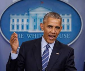 El presidente Barack Obama durante su última conferencia de prensa en la Casa Blanca el pasado diciembre de 2016. Foto: Agencias / El Heraldo.