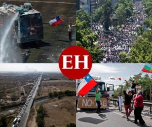 Para este martes 12 de noviembre fue convocado un paro nacional por parte de la Mesa de la Unidad Social de Chile. A este llamado se sumó el Colegio de Profesores, ente que desde este lunes paralizó sus funciones para unirse a las manifestaciones del descontento ciudadano en el país. Fotos: Agencia AFP.