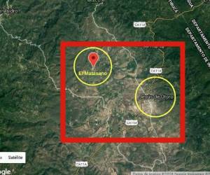 Mapa de Jesús de Otoro y la Aldea El Matasano.