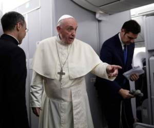 El Papa admitió el hecho en el avión papal. Foto AP