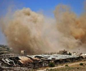 Más de 25 civiles murieron en bombardeos atribuidos a la aviación rusa en la provincia meridional de Deraa, en Siria. Foto: Agencia AFP