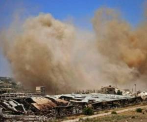 Más de 25 civiles murieron en bombardeos atribuidos a la aviación rusa en la provincia meridional de Deraa, en Siria. Foto: Agencia AFP