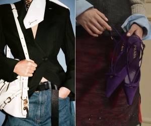 Púrpura intenso, cuadros sofisticados y chaquetas de aire militar, el trío de la temporada.