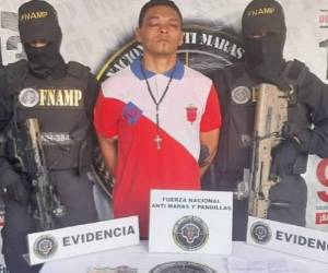 La detención del individuo estuvo a cargo de la Fuerza Nacional Anti Maras y Pandillas en coordinación con la Policía Nacional.