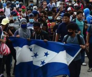 Desde octubre de 2018, el flujo migratorio desde Centroamérica hacia Estados Unidos dio un giro con la salida de miles de migrantes procedentes de Honduras. FOTO: AFP