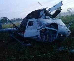 Se trata de un helicóptero BELL-UH1H matrícula FAH-951. Foto: Redes.