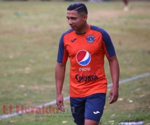Emilio Izaguirre en el entrenamiento con Motagua. Foto: Johny Magallanes/ EL HERALDO