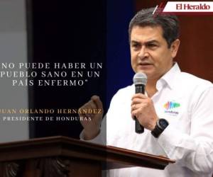 El presidente Juan Orlando Hernández advirtió este martes que debido a la pandemia de covid-19 “la economía está golpeada fuertemente”. Estas fueron sus frases en relación al primer día de reapertura inteligente de la economía en Honduras. Fotos: EL HERALDO.