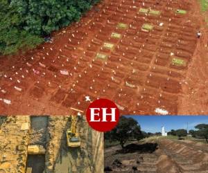 Los cementerios alrededor del mundo se están saturando ante la cantidad de personas que han muerto a causa del coronavirus. Suman ya más de 140 mil fallecidos por Covid-19, aquí te mostramos la alta demanda que hay en los cementerios y las medidas que han tomado algunos países para enterrar a sus muertos por esta pandemia. AFP / AP.