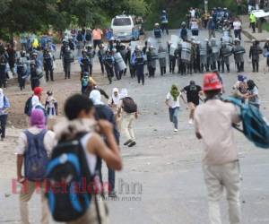 Los estudiantes de varios centros educativos han participado en violentas protestas en los últimos días. Foto: EL HERALDO