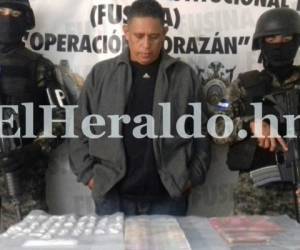 Fredy Heriberto Espinoza Ruiz de 43 años, es el detenido en la colonia Flor del Campo (Fotos: Alex Pérez / EL HERALDO Honduras / Noticias de Honduras / Sucesos de Honduras)