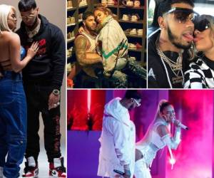Anuel AA y Karol G conforman la pareja más seguida del género urbano en la actualidad. La colombiana y el puertorriqueño disfrutan las mieles del éxito y de su relación simultáneamente. ¡Aquí sus mejores momentos en fotos!