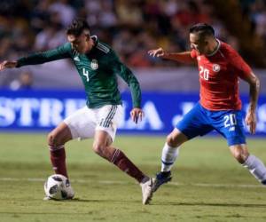 La 'Sele' tuvo un mejor funcionamiento en los primeros 15 minutos de juego con una intención de acercarse al arco rival más definida que la del equipo mexicano. Foto: AFP