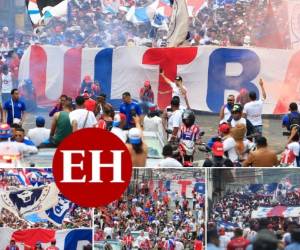 Cientos de hinchas de Olimpia abarrotaron las calles del centro de la capital en caravana hacia el Estadio Nacional para apoyar a su equipo en la gran final ante Motagua. (Fotos: Ronal Aceituno / David Romero / EL HERALDO)