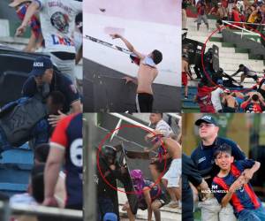 Imágenes terrible dejó un enfrentamiento entre barras en Paraguay, previo al arranque del clásico entre Olimpia y Cerro Porteño.