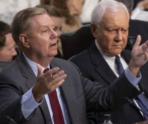 El senador republicano Lindsey Graham, un influyente aliado del presidente estadounidense Donald Trump. Foto AP