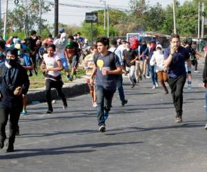 Leaders of anti-government demonstrators, including neighbourhood, student and peasant groups, give a press conference to denounce the use of excessive force by the police and paramilitary in the repression used against them in the last two months of protests against Nicaraguan President Daniel Ortega that have left more than 200 people dead, in Managua on June 27, 2018.The protests began in April as demonstrations against now-scrapped social security reforms, but a heavy-handed police reaction transformed them into demands for justice for those killed, and for the exit of Ortega and his wife Vice President Rosario Murillo. / AFP PHOTO / Marvin RECINOS