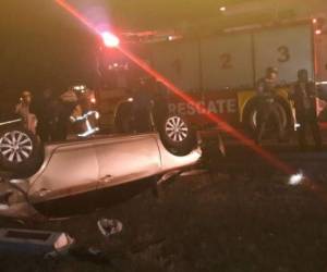 Hasta el momento se desconoce que habría provocado el accidente. (Foto: Bomberos Honduras)