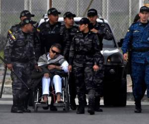 El exnegociador de los acuerdos que permitieron el desarme y transformación de las FARC en partido político fue reconducido al penal y luego montado en un helicóptero de la policía. (Foto: AFP)