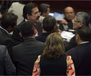 Bancada del partido Libre en el Congreso Nacional.