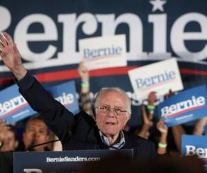 Sanders encabeza las votaciones según las primeras proyecciones de las cadenas estadounidenses. Foto: Agencia AFP.