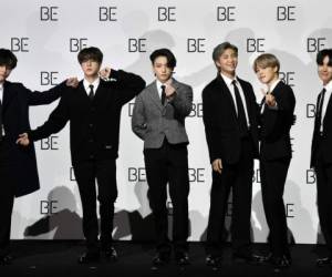 Este quinto álbum en coreano de la banda, de ocho canciones entre ellas 'Dynamite', se presenta como 'el más 'BTSesco' hasta la fecha', dijo la discográfica de BTS, Big Hit Entertainment. Foto: AFP