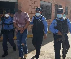 El sujeto fue detenidos por miembros de la Policía Nacional de Honduras.