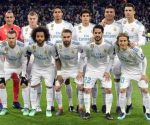 Plantilla actual del Real Madrid 2018. Foto: AFP