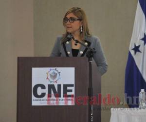 Ana Paola Hall, titular del Consejo Nacional Electoral (CNE). Foto: El Heraldo