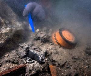 El descubrimiento fue efectuado durante excavaciones submarinas en Heracleion (Thônis en egipcio antiguo). Foto: AFP