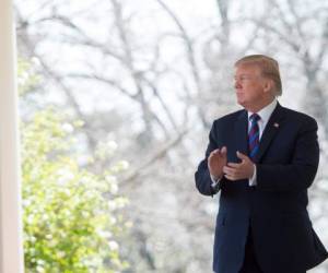El Presidente de los Estados Unidos Donald Trump en la Casa Blanca. Foto: AFP