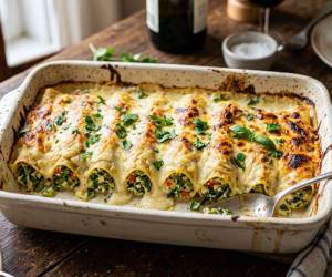 Receta de canelones rellenos de vegetales asados y cuajada, un menú hecho en casa para disfrutar en familia.