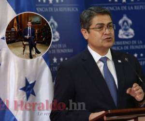 Juan Orlando Hernández, presidente de Honduras, mantiene contacto con el Rey de España, Felipe VI.