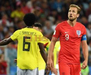 Harry Kane, el goleador del Mundial, marcó de penal. Foto AFP