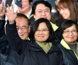 Tsai Ing-wen será la primera mujer presidenta de la República de China (Taiwán).