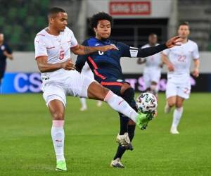 El amistoso fue el último ensayo estadounidense para su semifinal de la Liga de Naciones del próximo jueves ante Honduras en Denver (Colorado) mientras que Suiza mantiene su buena trayectoria de cara a la Eurocopa de junio. Foto: AFP