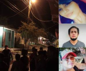 Los tres jóvenes perdieron la vida al ser atacados a balazos la noche del viernes de Semana Santa en Choloma, Cortés.