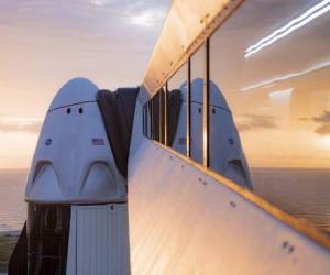 Este sábado la compañía de Elon Musk y la NASA llevarán a cabo su segundo intento para poner la cápsula Crew Dragon en órbita. Foto cortesía SpaceX