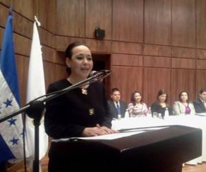 Marlen Perdomo, directora de Proceso Digital, recibió el premio Álvaro Contreras 2014 del Colegio de Periodistas de Honduras. (Fotos: Emilio Flores)