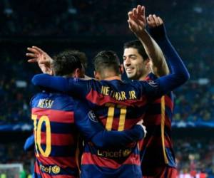 Leo Messi, Luis Suárez y Neymar JR., la MSN del FC Barcelona. (Fotos: Fotos: Agencias/AFP)